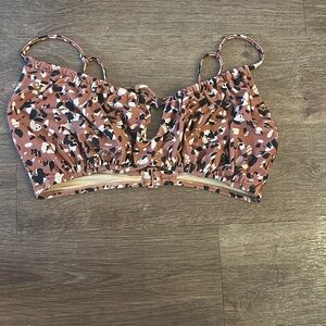 Old Navy Brown and Black Patterned Tank Top